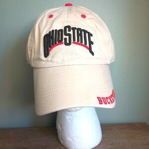 Vintage Fan 1 Ohio State Buckeyes Hat Mens OS Embroidered Khaki Adjustable